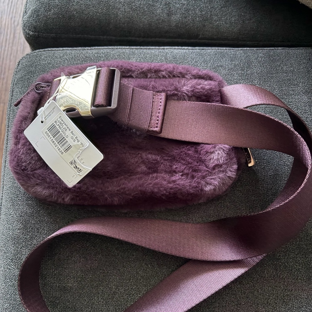 lululemon athletica Dark Purple Faux Fur Everywhere Belt Bag - Picture 2 of 4